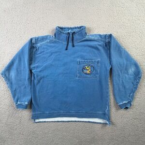 Vintage 80s O'Neill Embroidered Pocket Surfer Logo Beach Sweatshirt Pullover M/L
